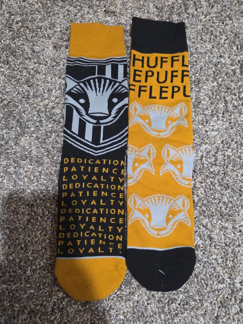 Hufflepuff House Crew Socks - This Is 1 Pair